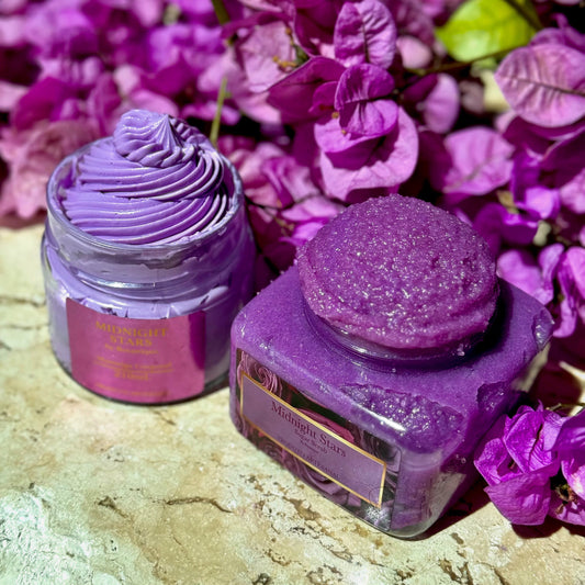 Kit Manteiga e Esfoliante Corporal - Midnight Stars