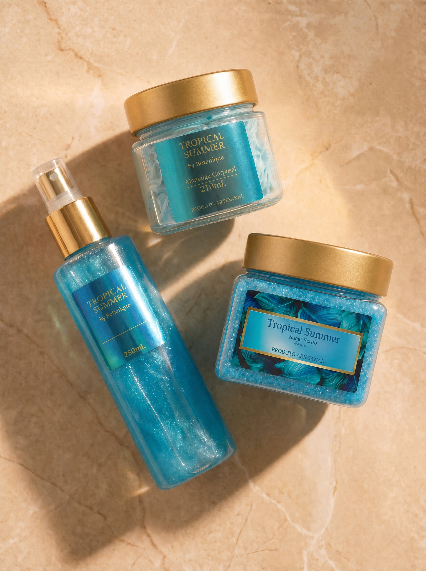 Kit Tropical Summer - Body Splash + Esfoliante + manteiga