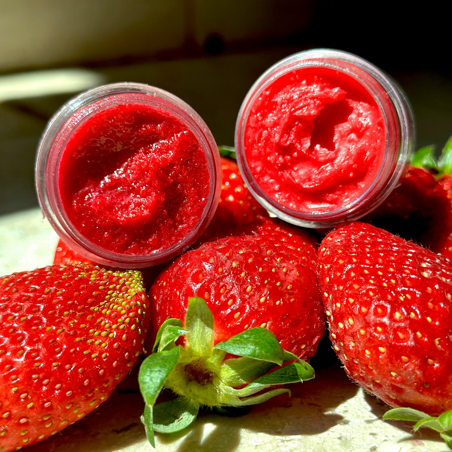 Kit de Esfoliante e Balm Labial - Moranguinho